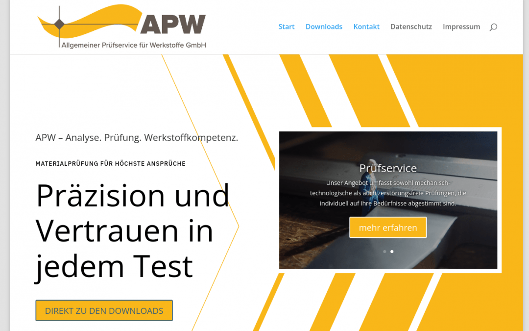 APW Prüfservice für Werkstoffe